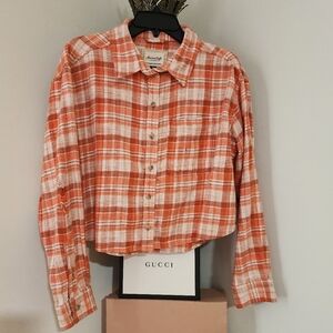 American Eagle button down flannel size small